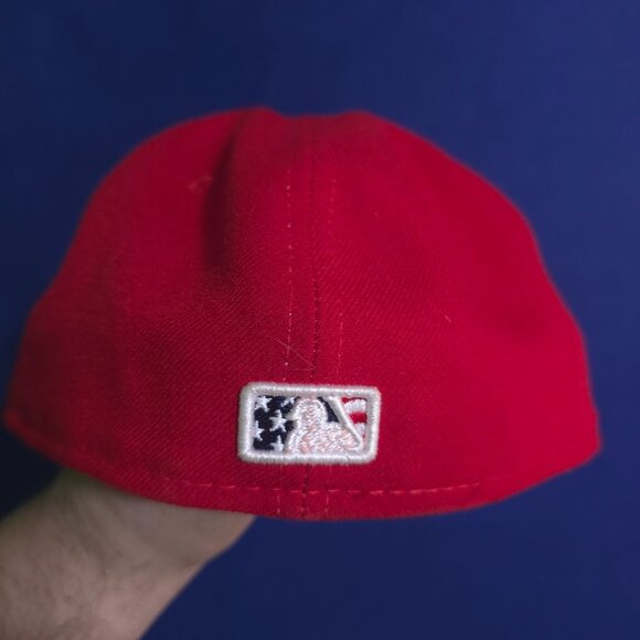 Kansas City Official On-Field Ball Hat Cap MLB New Era 59/50 fitted size 7 1/4 - Picture 7 of 9